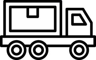 Delivery Truck Vector Icon Design