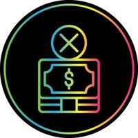 sin diseño de icono de vector de dinero