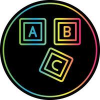 ABC Block  Vector Icon Design