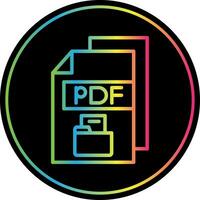 pdf vector icono diseño