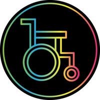 Wheel Chair Vector Icon Design