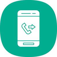 Outgoing Call  Vector Icon Design