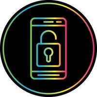 Mobile Unlock  Vector Icon Design