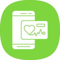 Heart Rate App  Vector Icon Design