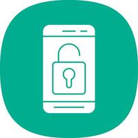 Mobile Unlock  Vector Icon Design
