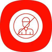 No Child Labor  Vector Icon Design