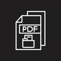 pdf vector icono diseño