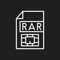 Rar  Vector Icon Design