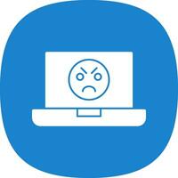 Angry Face  Vector Icon Design