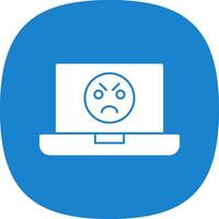 Angry Face  Vector Icon Design