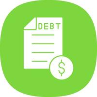 Debt Vector Icon Design