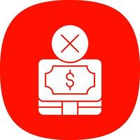 No Money Vector Icon Design