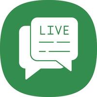 Live Chat  Vector Icon Design