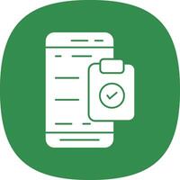 Mobile Check List  Vector Icon Design