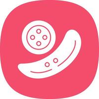 Cucumber Vector Icon Design