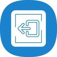 Logout Vector Icon Design