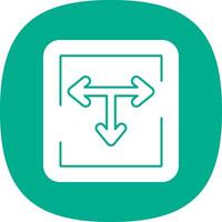T Junction Vector Icon Design