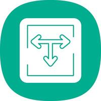 T Junction Vector Icon Design