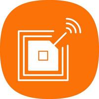 Rfid chip Vector Icon Design