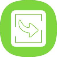 Down Right Arrow Vector Icon Design