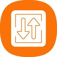 Two Way Street Vector Icon Design