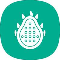 Dragon Fruit Vector Icon Design