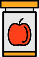 Apple Jam Vector Icon Design