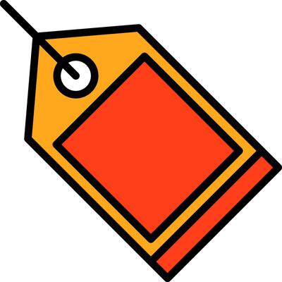 Price Tag Vector Icon Design