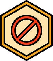 Wrong Way Vector Icon Design