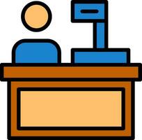 Cashier Vector Icon Design