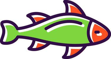 Salmon Vector Icon Design