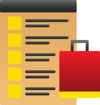 Shopping List Vector Icon Design