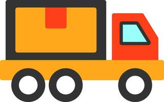 Delivery Truck Vector Icon Design