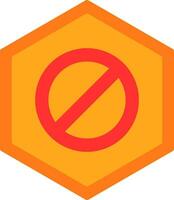 Wrong Way Vector Icon Design