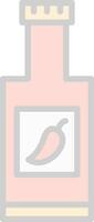 Chili Sauce Vector Icon Design