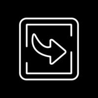 Down Right Arrow Vector Icon Design