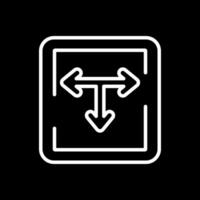 T Junction Vector Icon Design