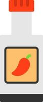 Chili Sauce Vector Icon Design