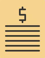 Bill Vector Icon Design