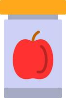 manzana mermelada vector icono diseño