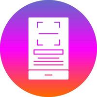 Qr Scan Vector Icon Design