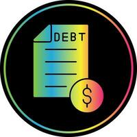 Debt Vector Icon Design