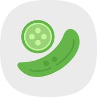 diseño de icono de vector de pepino