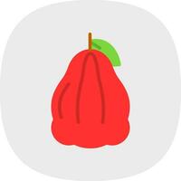 Rose Apple Vector Icon Design