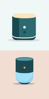 Smart speaker flat style vector image