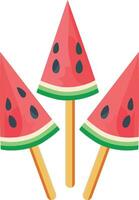Sweet watermelon sticks vector illustration , Watermelon popsicle, ice pop , stock vector image