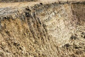 Background view of the basement section, which was dug into the shore. photo