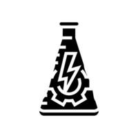 catalyst chemical reactions glyph icon vector illustration