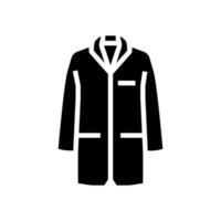 lab coat engineer glyph icon vector illustration