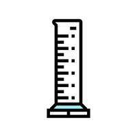 graduated cylinder engineer color icon vector illustration